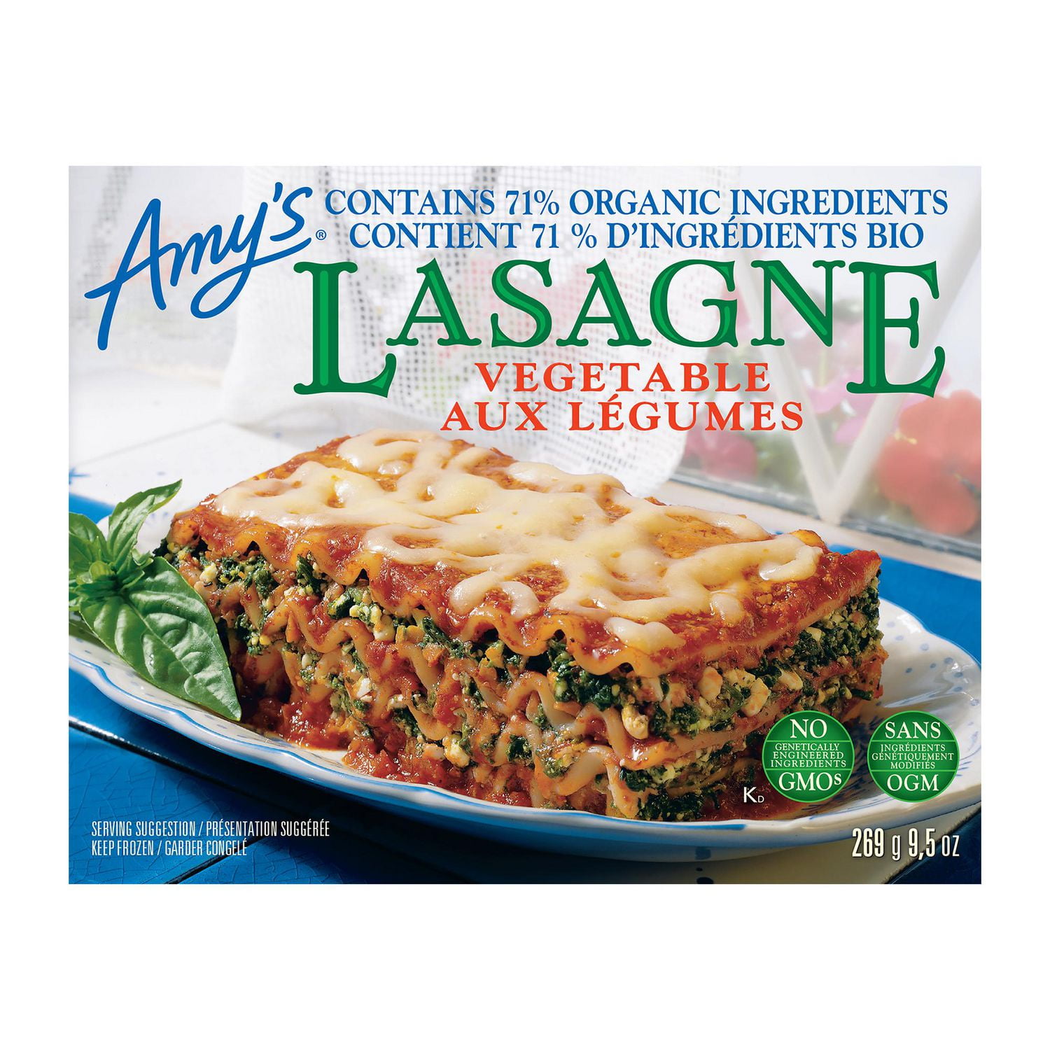 Amy's lasagne aux legumes