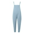 thumbnail image 3 of Women Loose Jumpsuit Overalls Casual Playsuit Polyester Daily Party, 3 of 4