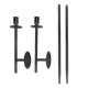 thumbnail image 2 of Candelabros De Pared, 2 Piezas De 25,0 Pulgadas, Candelabro De Pared, Decoración, Candelabros De Montaje En Pared, Apliques De Pared Para Comedor, Chimenea, Sala De Estar,, 2 of 7