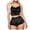 Black, variant on Ladies Lingerie Set,Women Strappy Babydoll Lingerie Satin Pajama Set Camisole with Shorts 2 Piece Sleepwear,Black,S