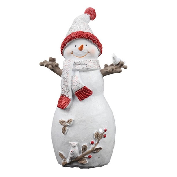 Muñeco De Nieve De Resina De Navidad, Manualidades Para Decoración Del Hogar, Adornos De Resina De Muñeco De Nieve, Figuritas Creativas Pintadas A Mano Inevent HA043013-02