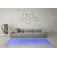 thumbnail image 3 of Ahgly Company Machine Washable Indoor Rectangle Oriental Blue Industrial Area Rugs, 8' x 10', 3 of 4