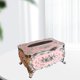 thumbnail image 2 of Sostenedor del tejido Caja De Pañuelos Decorativa Estilo Europeo Acrílico Rústico Para Bares De Hotel Rosa Plateado rosa plateado Magideal Sostenedor del tejido, 2 of 6