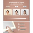 thumbnail image 3 of ERSHILOU Vanity Makeup Mirror with Lights, Touch Control, Angle-Adjustable, Charging Ports, Detachable 10X Magnifying Mirror, 3 Color Temperatures, Dimmable, Phone Holder, Matte White ULWM002W01V1, 3 of 6
