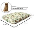thumbnail image 2 of Clover Pet Bed, Irish Culture Themed Pattern Beer Horse Shoe Coin Pot Leprechaun Hat, Chew Resistant Pad for Dogs and Cats Cushion with Removable Cover, 24" x 39", Ivory Multicolor, by Ambesonne, 2 of 4