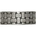 thumbnail image 3 of Stainless Steel Antiqued Brushed And Textured 7.75mm Flat Band (Size 11.5) Made In China sr597-11.5, 3 of 5