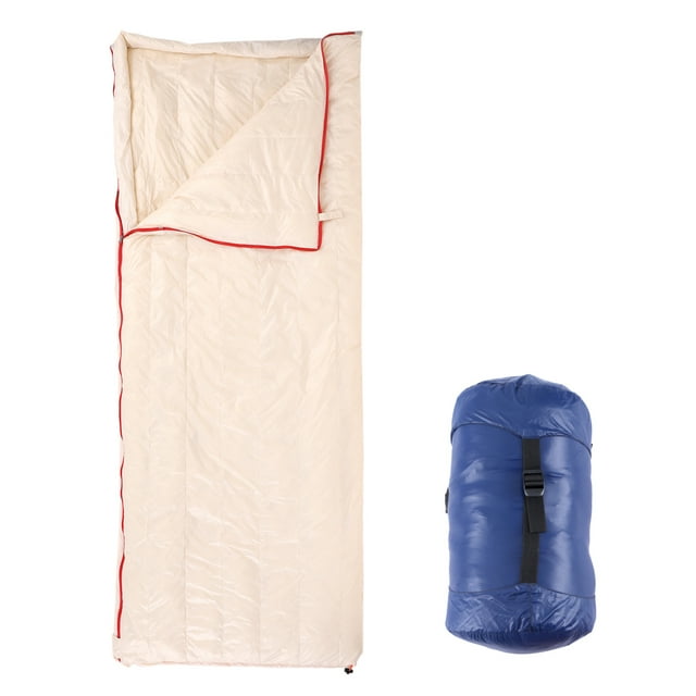 Graflsoa Ultralight 500g Khaki Goose Down Sleeping Bag for Single Person, Enhanced Warmth with 90% Down Fill, Compact & Portable Design