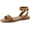 Brown, variant on VENECORE Clara 2 Strap Sandals for Women - Comfortable Summer Flat Sandals, Black, US 10M