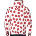 thumbnail image 7 of Balery Cartoon Strawberry Pattern Mens Hoodie Kangaroo Pocket Hoodie Pullover Hooded Sweatshirt Ideal for Daily Wear Travel and Home-Medium, 7 of 7
