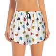 thumbnail image 2 of KLL Cute Ladybugs Pattern Shorts Women,Athletic Shorts High Waisted Running Shorts Pocket Sporty Short Gym Elastic Workout Shorts-Medium, 2 of 7