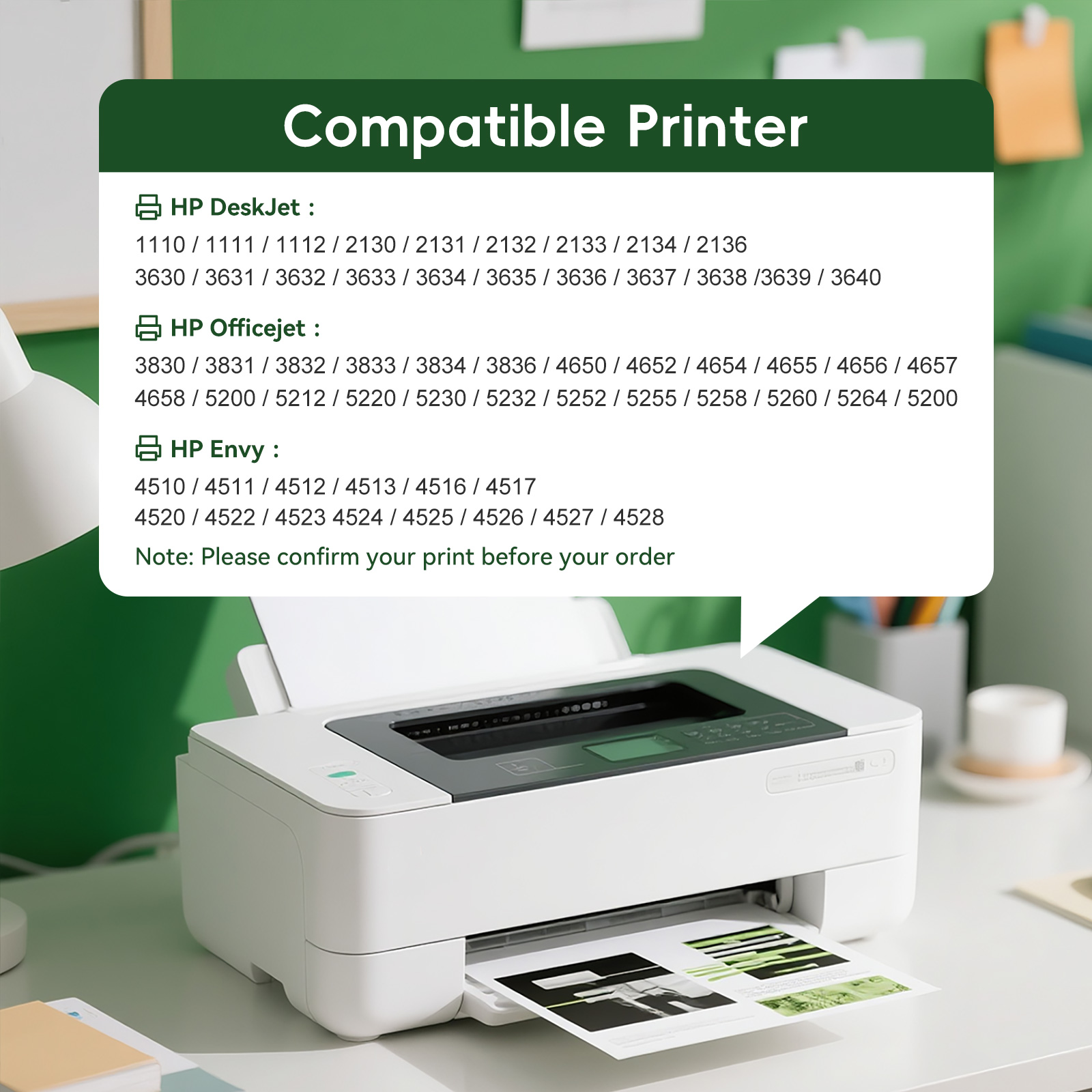 63 Ink Cartridge Compatible for HP 63 63XL Ink Cartridges Combo Pack for Printer Ink 63 (1 Black ,1 Tri-Color)