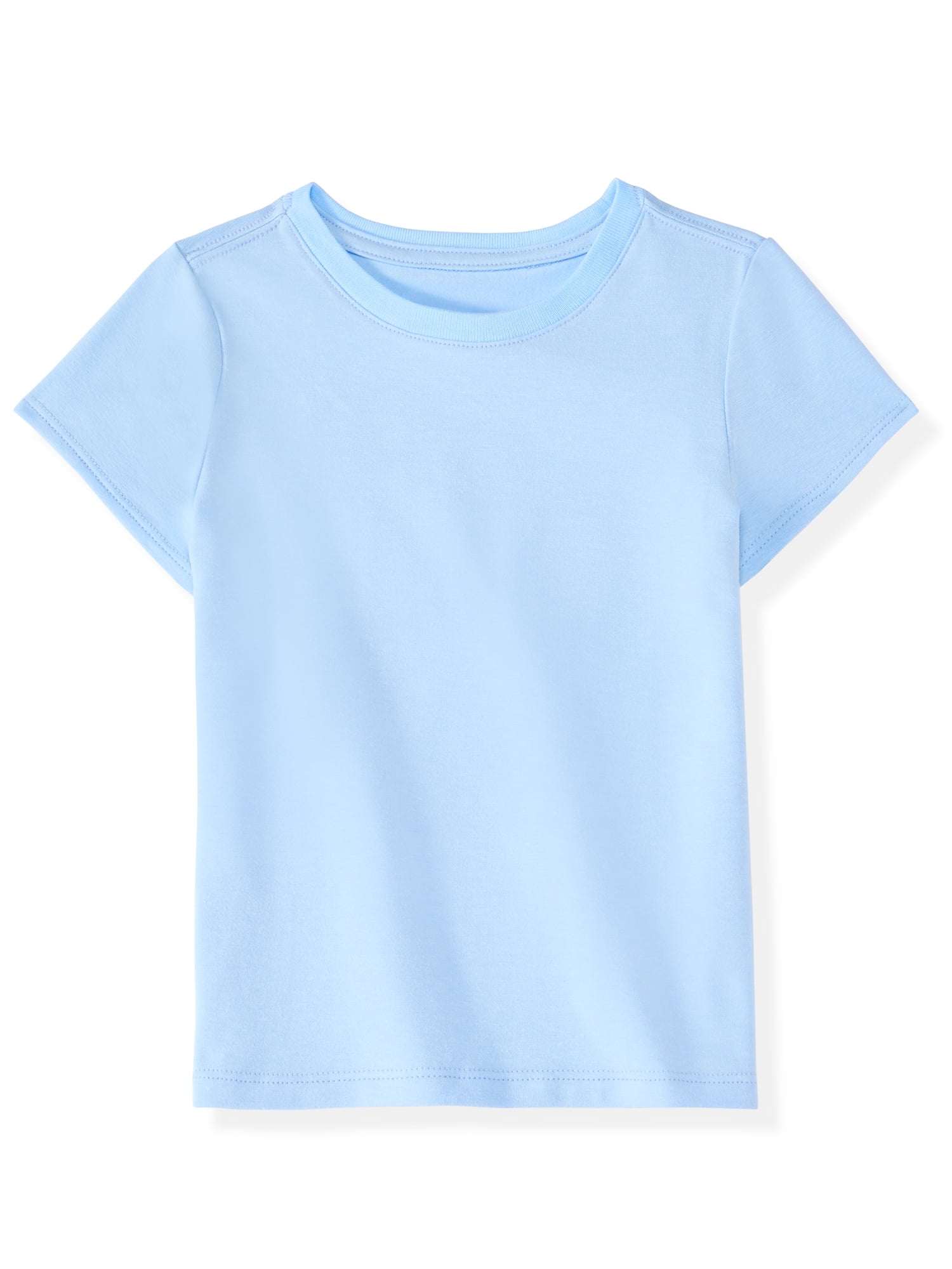 Garanimals Newborn, Baby & Toddler Girl Cotton Short-Sleeve Solid T-Shirts, 3-Pack, Sizes 0-6T