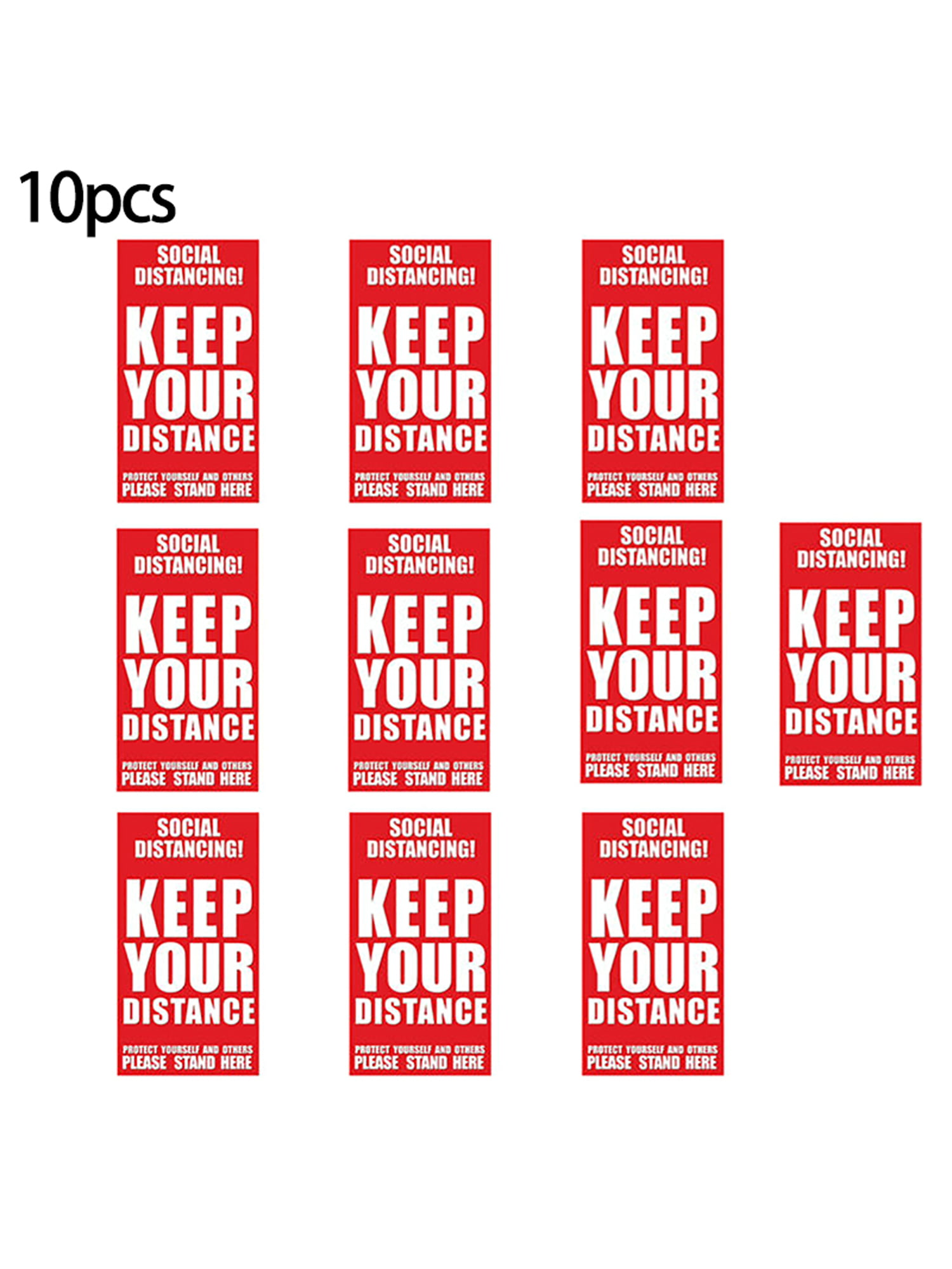 Keep your distance Shop Office Social Distancing Floor Stickers self adhesive 
