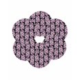 thumbnail image 7 of 13 Inch Round Placemats Set of 6, Purple Floral Non Slip Heat Insulation PP Table Mats, Abstract Watercolor Flower Leaf Plant Washable Place Mats for Kitchen Dining Party Table Decor, 7 of 7