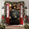 thumbnail image 7 of Wzzjkit Christmas Front Door Cover Santa Claus Door Cover Banner Merry Christmas Door Hanging Decorations for Home Indoor Outdoor Winter Holiday Party Decor 35x71in, 7 of 7