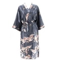thumbnail image 7 of QWZNDZGR Nightgown Women's Sexy Nightgown Seduction Imitation Silk Nightdress Lace Up Bathrobe Spring And Summer Single Robe, 7 of 7
