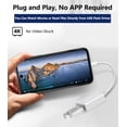 thumbnail image 2 of USB-C to USB Camera Adapter, USB 3.0 OTG Cable for iPhone/iPad to Connect Card Reader, USB Flash Drive, U Disk, Keyboard, Mouse, Hubs, MIDI, Plug & Play, 2 of 7