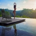 thumbnail image 4 of BestMassage Chaise Longue Zéro Gravité Inclinable Réglable avec Porte-Gobelet, Chaise de Patio Confortable pour Intérieur/extérieur, Textile, 4 of 7