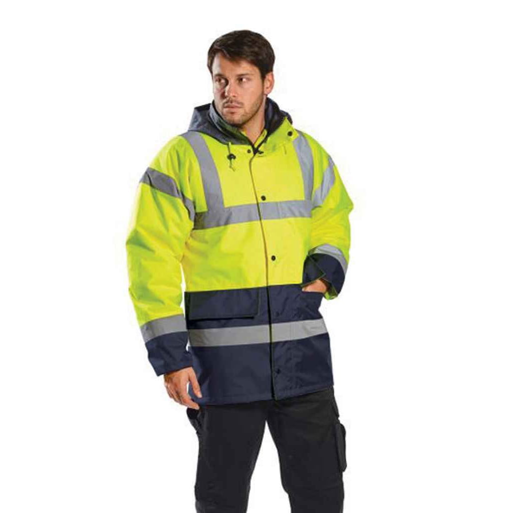 6XL Hi Viz Waterproof Rainsuit Jacket & Trousers EN471 Orange or Yellow Small 