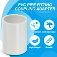 thumbnail image 3 of Uxcell 2 Pack 0.98 inch Light Polyvinyl Chloride Pipe Fitting Coupling Adapter White for Indoor and Outdoor Use, 3 of 6