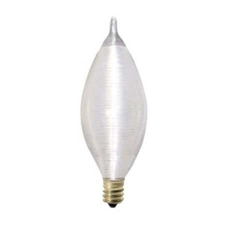 Chandelier 15 Lights 60w Bulb - 60C11S Spunlite Chandelier 60W Satin, Candelabra Base, Special spun-thread design creates a unique warm glow By Bulbrite