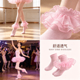 thumbnail image 7 of TELOLY 2Pairs Kids Socks,8-10 Years Old Ruffle Socks,Student Dance Socks Lace Socks,Pink,Xl, 7 of 7