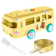 thumbnail image 1 of Bus Shape Water Cup with Straw Removable Bus Water Bottle with Shoulder Strap Leakproof Bus Bottle Cup Kids Cartoon Water Bottle, 1 of 9