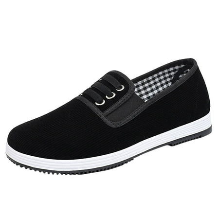 

Sneakers for Women Fashion Autumn Women Casual Shoes Flat Cloth Soft And Comfortable Solid Color Slip On Simple Style Womens Sneakers Mesh Black 41