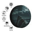 thumbnail image 4 of Fotbe Moonlit Night Sky Shark Funda de Llanta de Repuesto con Estampado, Engrosada, Ajuste Universal para Jeep, Remolque, RV, SUV, Camión-15 inch, 4 of 6