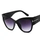 thumbnail image 3 of Tom-gafas de sol de diseñador de marca de moda para mujer, lentes de sol femeninas con degradado de puntos, grandes, UV400, 2024, 3 of 4