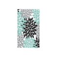 thumbnail image 2 of MKHERT Black Grey Green Dahlia Floral Pattern Hand Towel 16x28 inches for Bathroom or Sports, 2 of 2