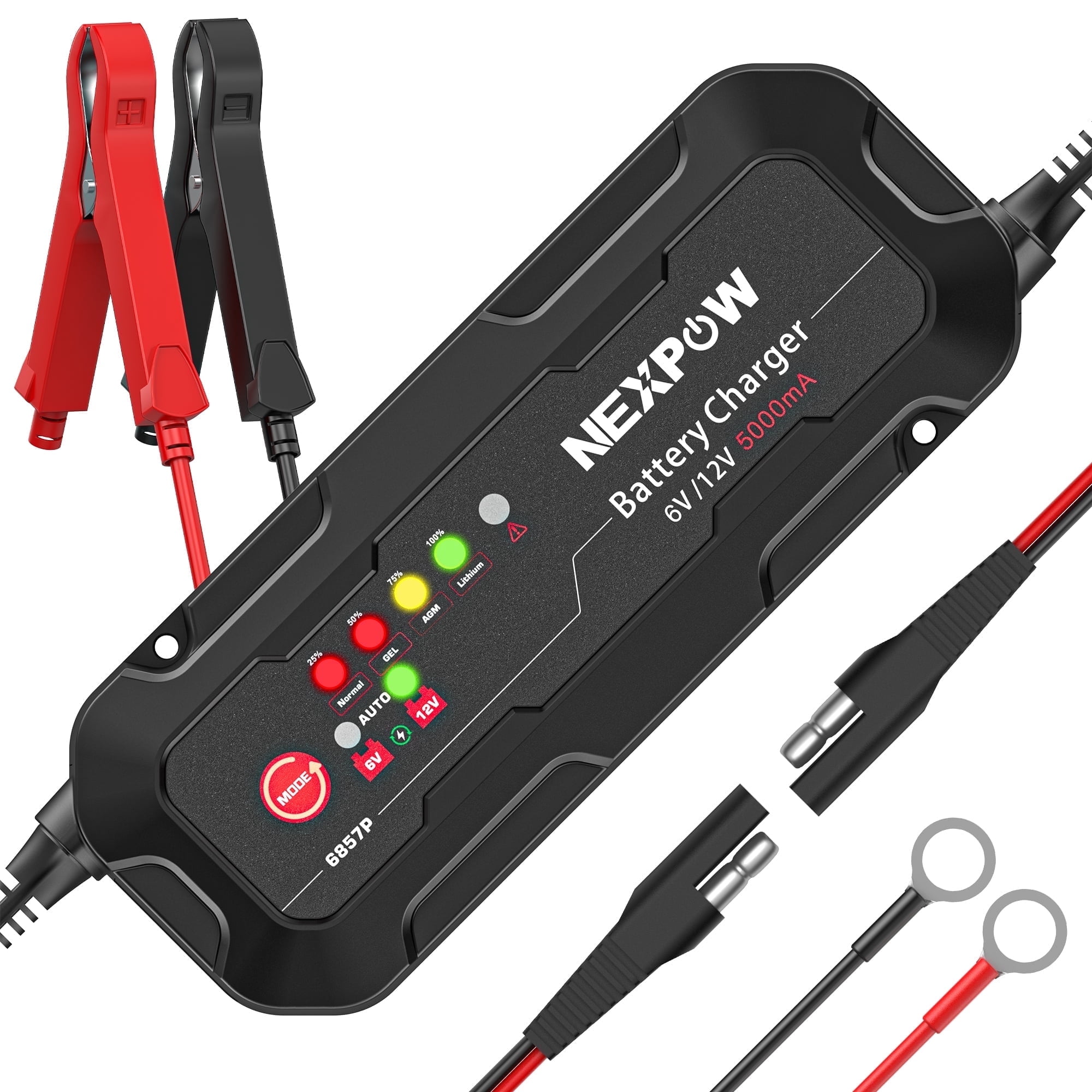 Chargeur De Batterie Schumacher Electric Watt150 - 12V/24V, 2A/6A/12A, Protections Intégrées - Pour Voiture, Moto, Camping-car - 6