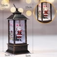 thumbnail image 3 of Snowman Family Christmas Snow Globe, LED Lighted Lantern, Battery Operated Swirling Glitter Water For Holiday Season Home Decor, 3 of 6