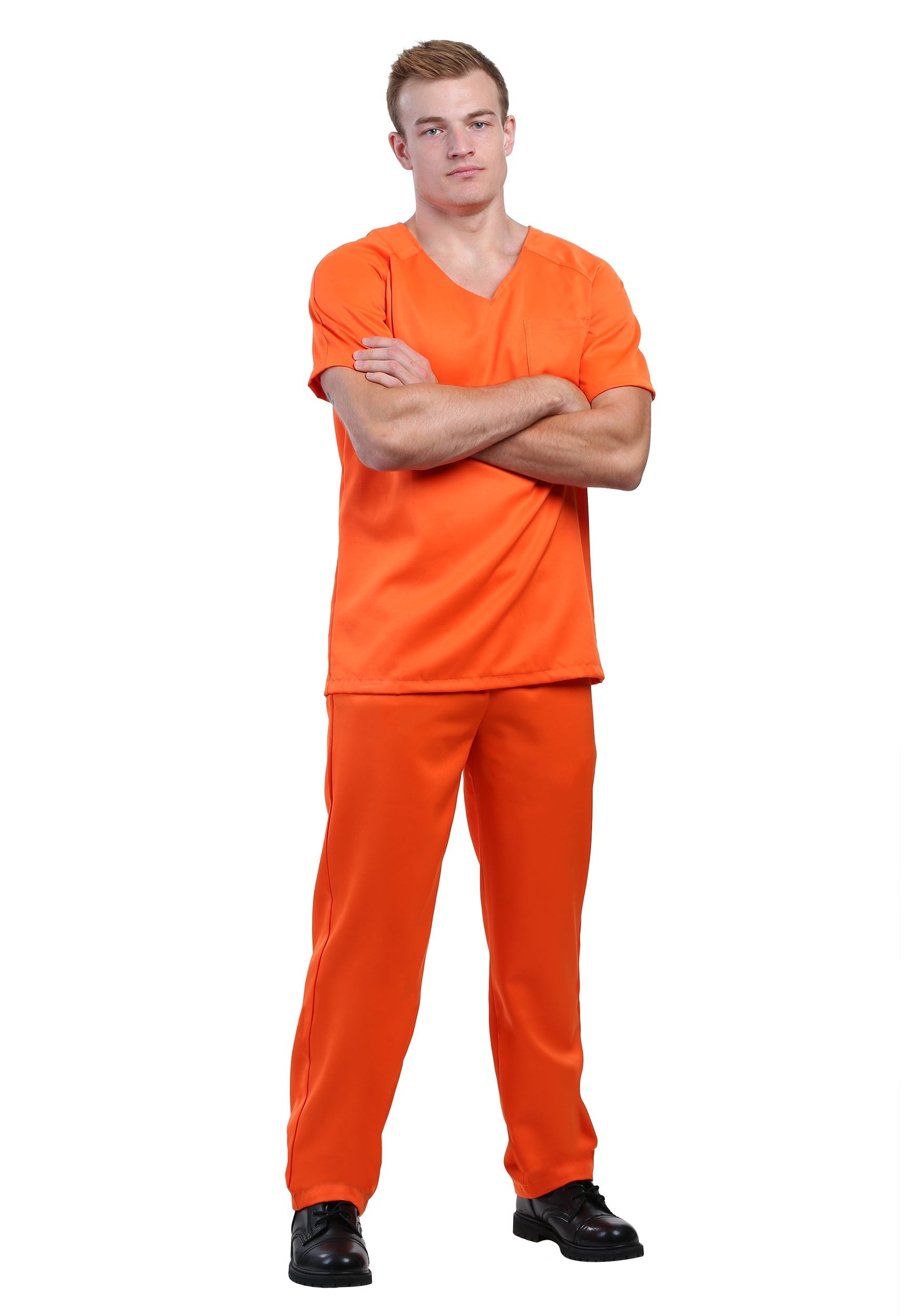 Men S Orange Prisoner Costume