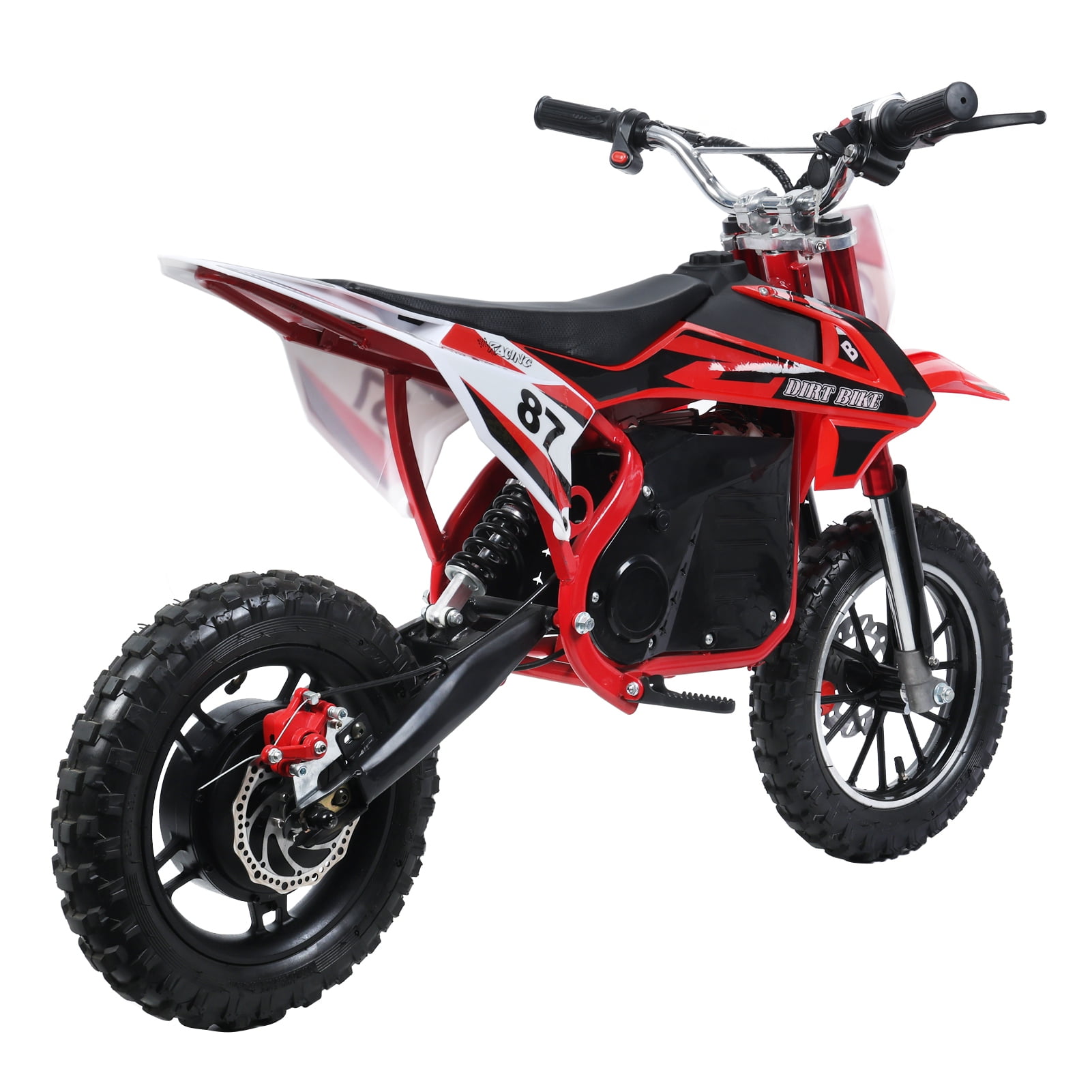 Dapmiu 36V 500W Kids Electric Dirt Bike, 25KM/H & 220LBS Capacity, 10" Rubber Tires with Hydraulic Shock Absorption, Mechanical Disc Brakes