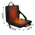thumbnail image 2 of Portable Heating Pad Stadium Seat Cushion for Bleachers | USB Battery Pack Included | Great for Office, Park, Boat, Stadium, Camping, 2 of 7