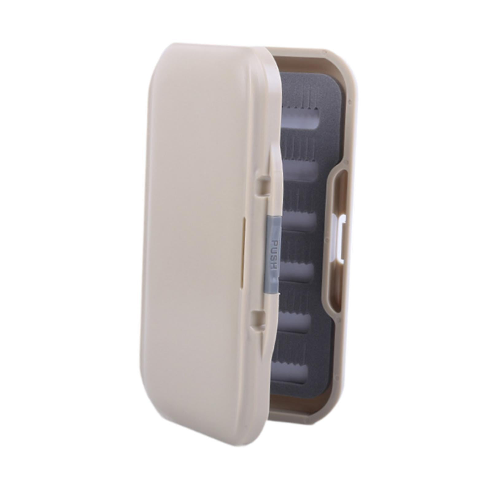colaxi Fly Fishing Fly Box Small Fly Fishing Tackle Box Fishing Tackle Storage Case Gray