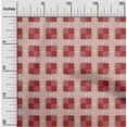 thumbnail image 2 of oneOone Cotton Flex Red Fabric Running Stitch Craft Projects Decor Fabric Printed By The Yard 40 Inch Wide, 2 of 4