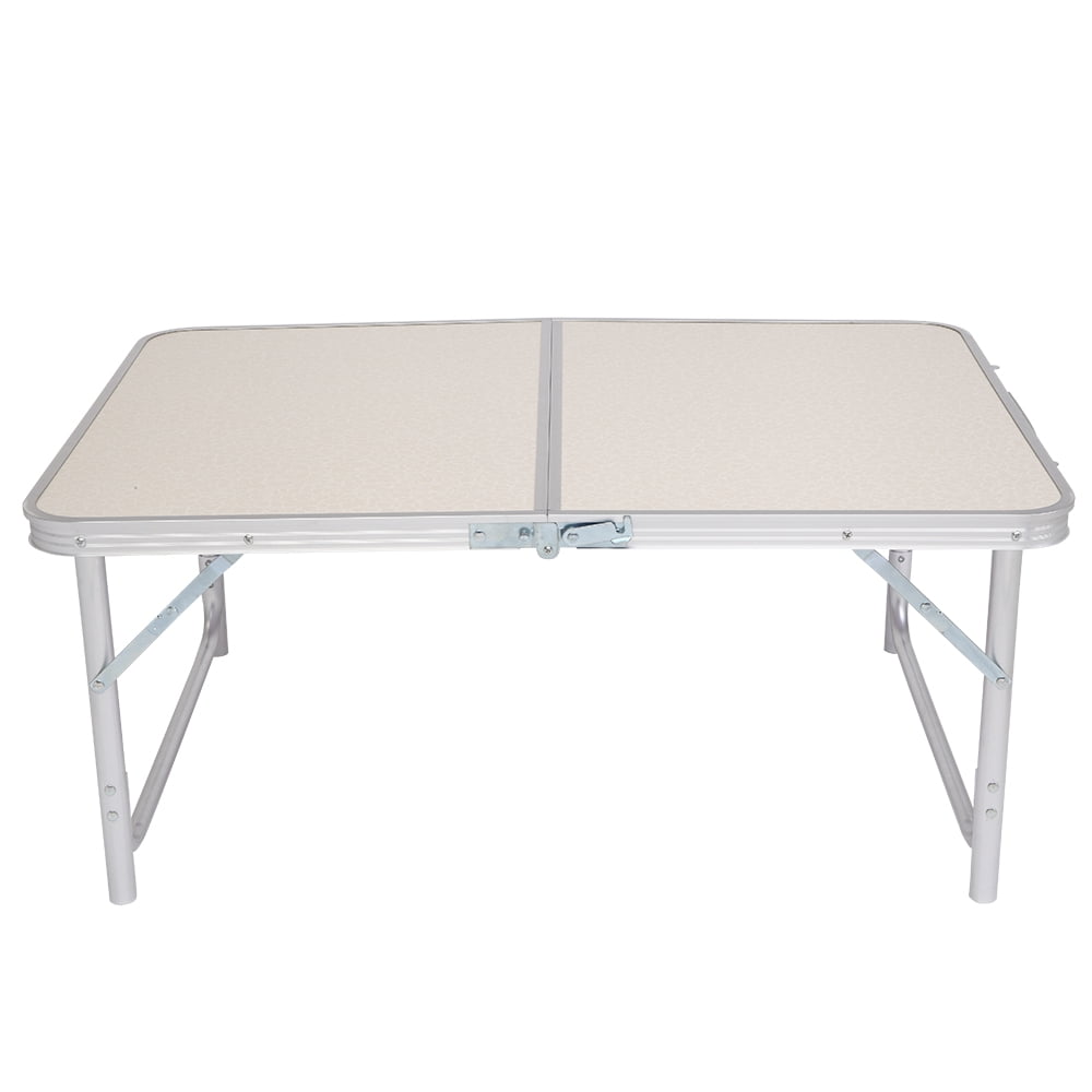 Aluminum Alloy Folding Table White, 90x60x70cm