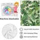 thumbnail image 4 of Manta de hojas verdes tropicales, manta de hojas botánicas exuberantes con plantas, regalos de cumpleaños para niñas, mujeres y amantes de la naturaleza, vellón suave y ligero, para sofá, cama,, 4 of 8