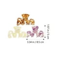 thumbnail image 2 of OUNONA  3 Pcs M-shaped Hairpin Grip Clippers Jaw Clips Girl Accessories Claw for Girls Women's Miss, 2 of 8