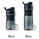 thumbnail image 2 of BlenderBottle - Blender Bottle - Botella agitadora SportMixer con tapa giratoria Tritan Grip, 20 onzas, negra, 2 of 7