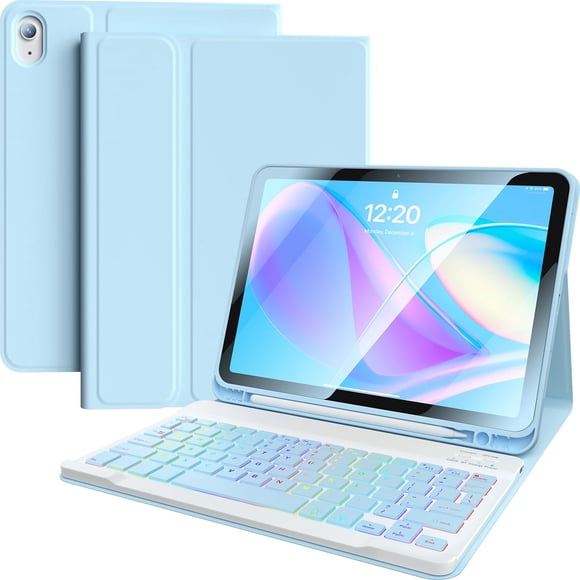 Funda con Teclado Kiloob para iPad 10.ª Generación 10,9" Azul