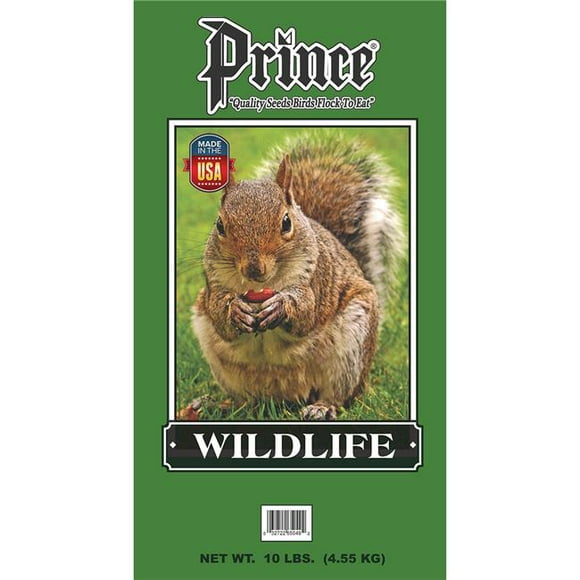 Prince Wild Bird Seed 10 lbs Wildlife Formula Wild Bird Feed Dark Green Bag, Dark Green