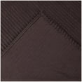 thumbnail image 5 of Better Trends 20"x 36" King Pillow Sham 100% Cotton Pillow Cover Stripe Design Machine Washable (Chocolate) Jullian Collection, 5 of 5