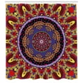 thumbnail image 3 of Ambesonne Mandala Shower Curtain, Vintage Style Wedding, 69"Wx75"L, Maroon and Red, 3 of 3
