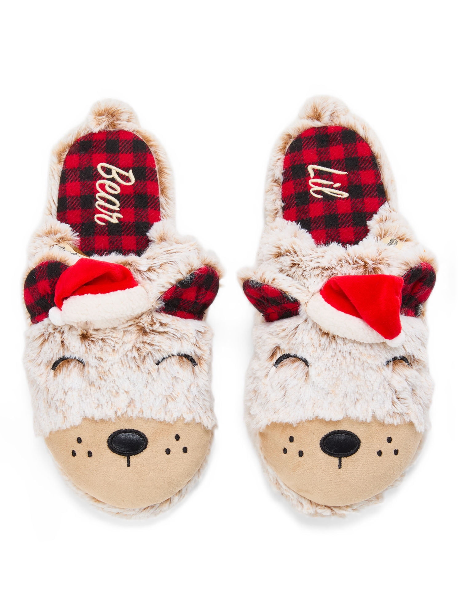 Dearfoams Cozy Comfort Matching Family Bear Slippers