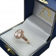 thumbnail image 5 of Diamond and Oval Pink Morganite Ring in 14K Rose Gold (2.43ct), 5 of 6