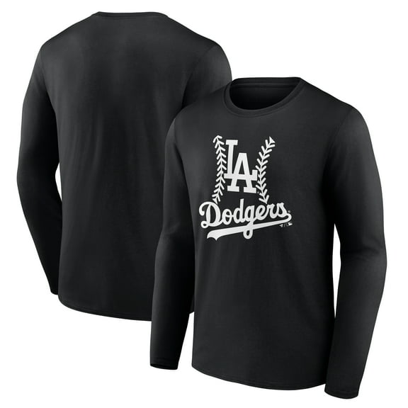 Men's Black Los Angeles Dodgers Fastball Long Sleeve T-Shirt