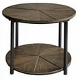 thumbnail image 4 of Jackson Round Metal and Rustic Wood End Table, 4 of 5